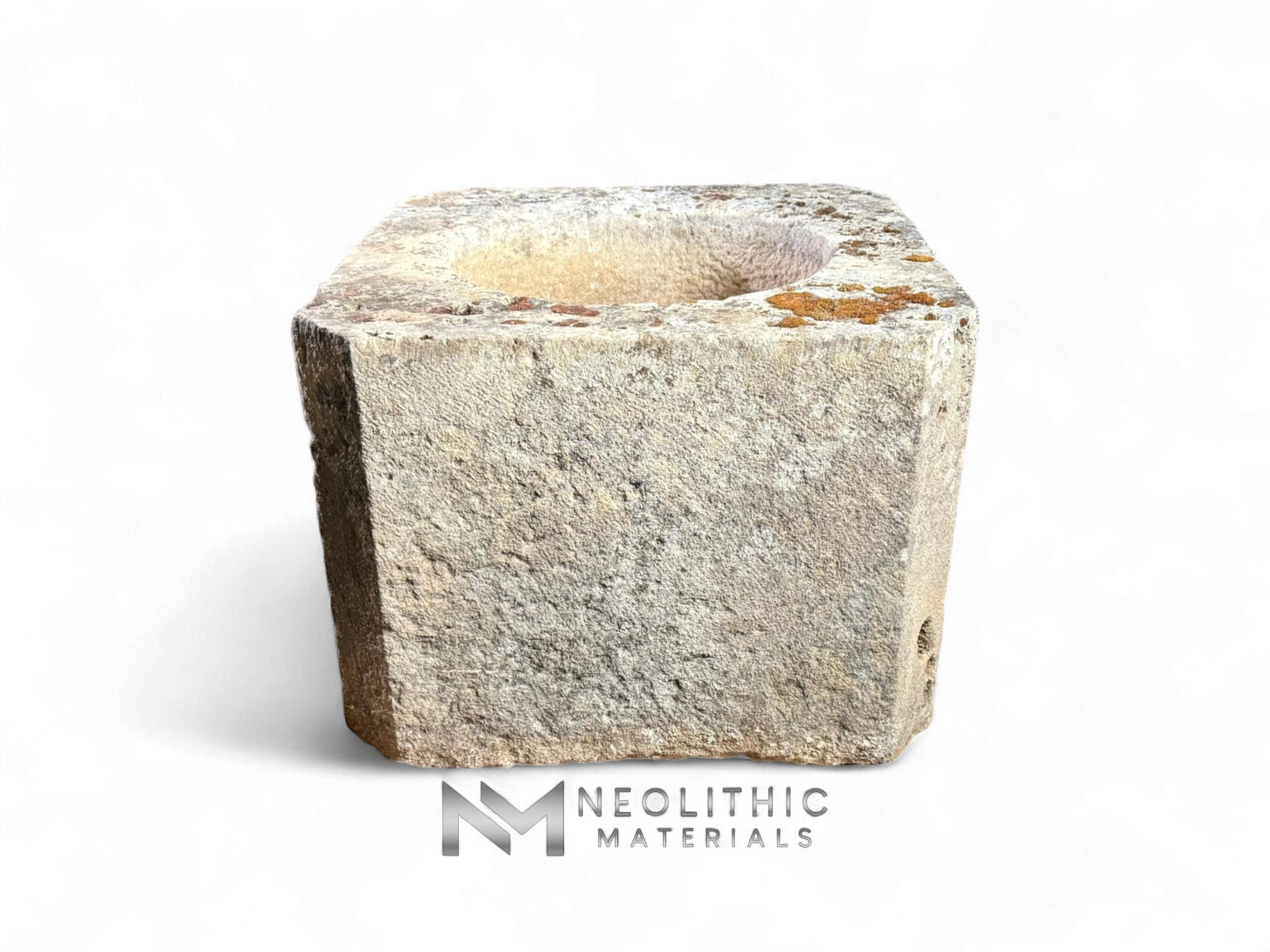 French Antique 19th Century Limestone Well